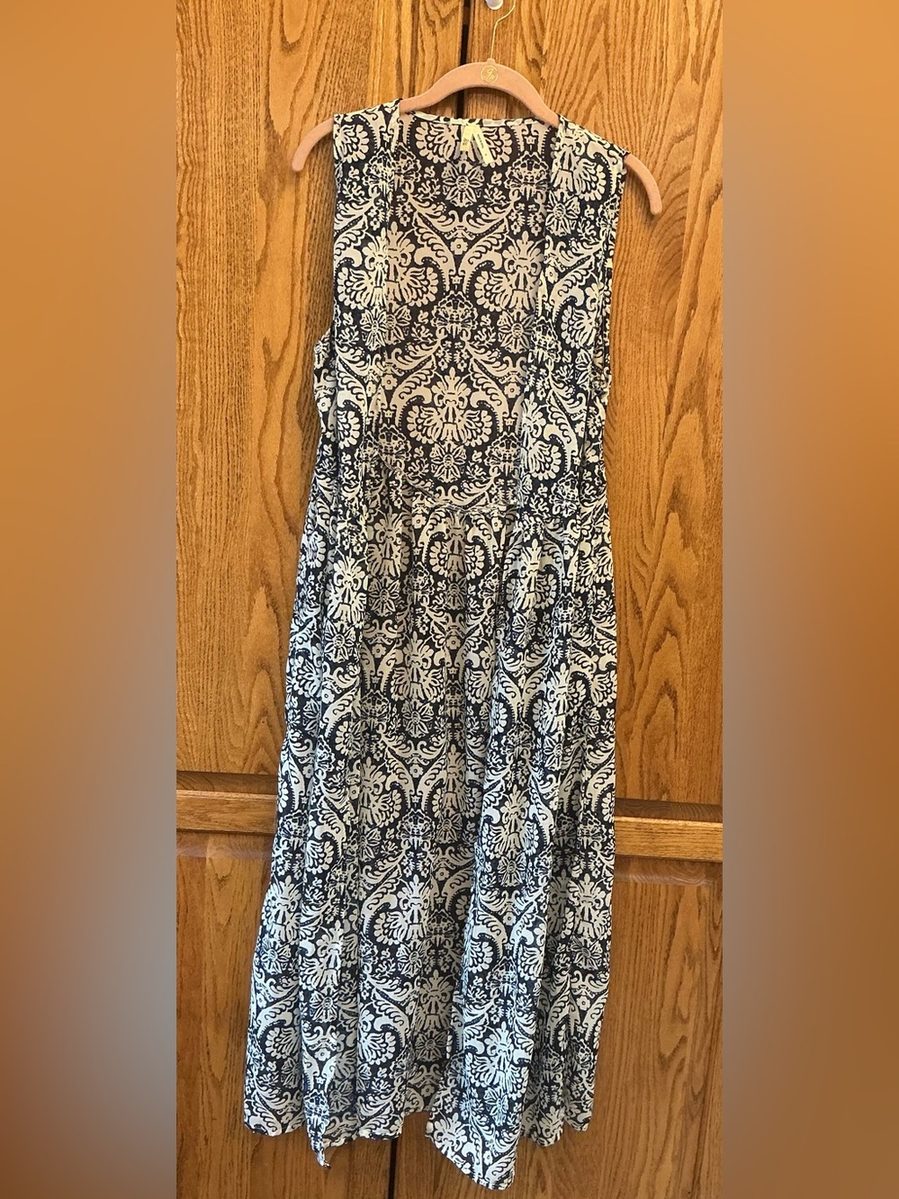 TRUTH nyc Blue and White Patterned Kimono Size S